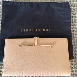 Strathberry Large Melville Street Wallet - Sand
